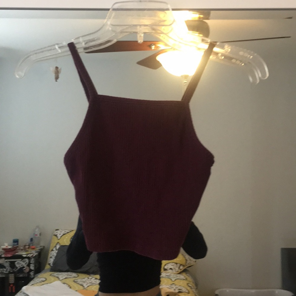 Plum crop top